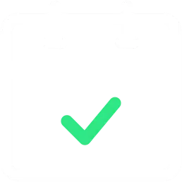 Kalender Icon weiß