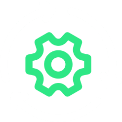 Kampagnen Setup & Tracking icon weiß