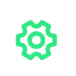 Kampagnen Setup & Tracking icon weiß