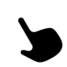 Klickrate icon weiß