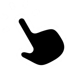 Klickrate icon weiß