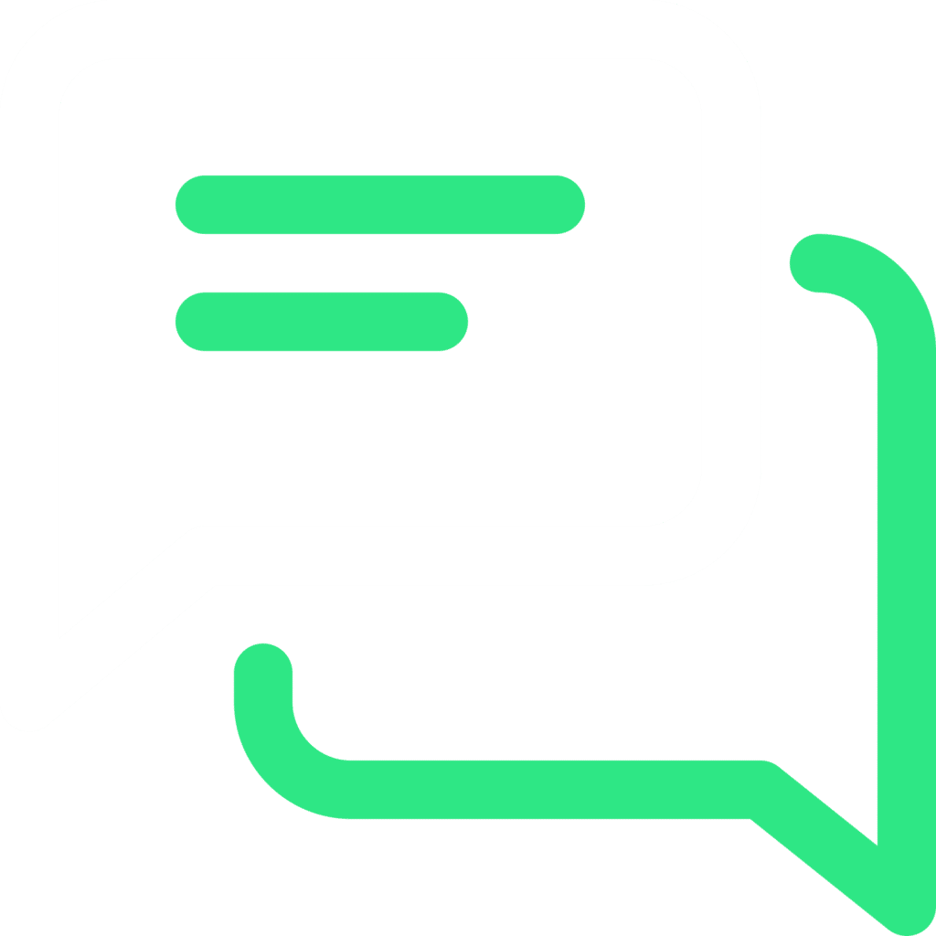 Chat Icon weiß