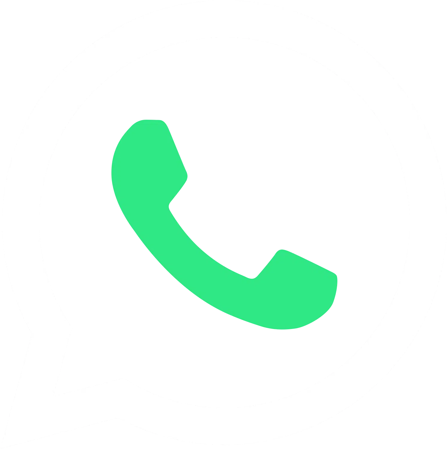 WhatsApp Icon weiß