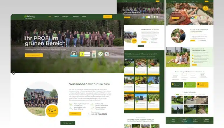 Referenz Lehmann Webseite